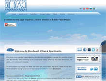 Tablet Screenshot of bluebeach.eu